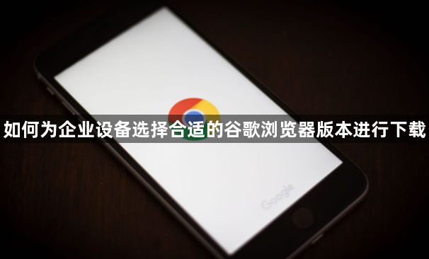 如何为企业设备选择合适的谷歌浏览器版本进行下载1