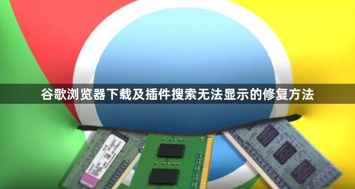 谷歌浏览器下载及插件搜索无法显示的修复方法1