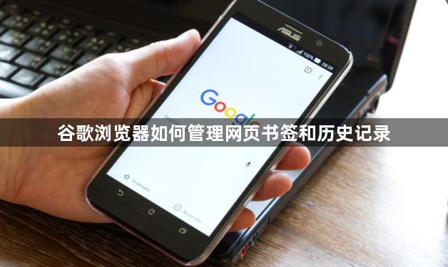 谷歌浏览器如何管理网页书签和历史记录1