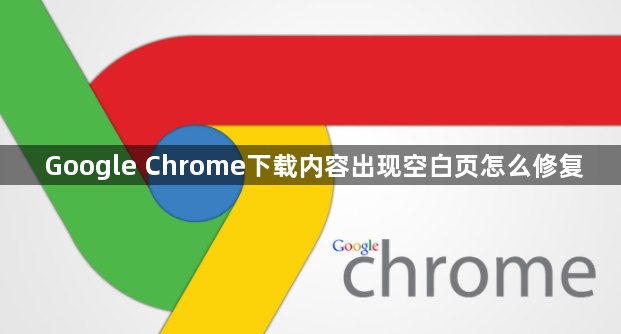 Google Chrome下载内容出现空白页怎么修复1