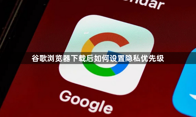 谷歌浏览器下载后如何设置隐私优先级1