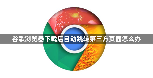 谷歌浏览器下载后自动跳转第三方页面怎么办1