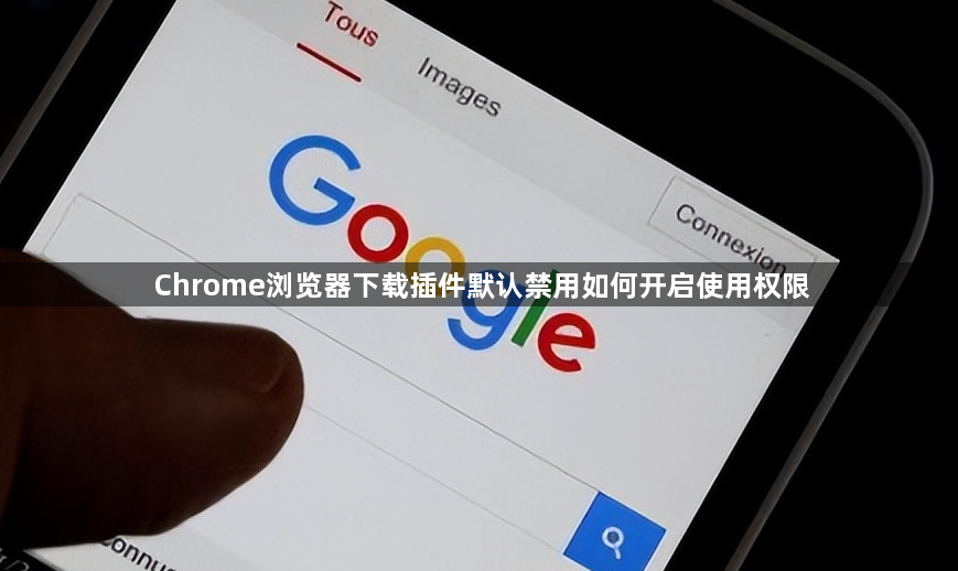 Chrome浏览器下载插件默认禁用如何开启使用权限1