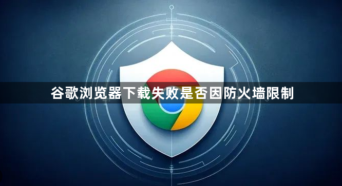 谷歌浏览器下载失败是否因防火墙限制1