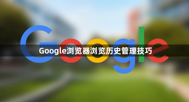 Google浏览器浏览历史管理技巧1