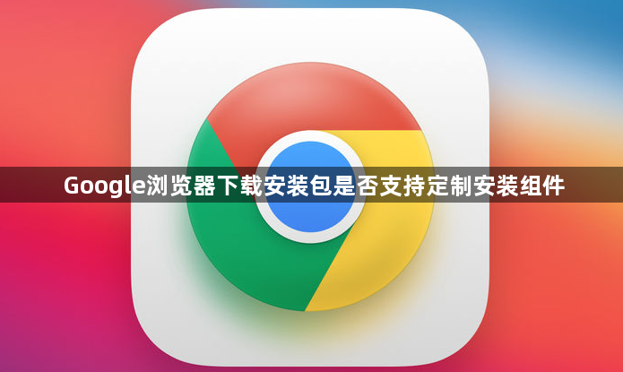 Google浏览器下载安装包是否支持定制安装组件1