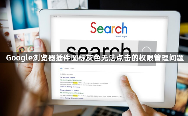 Google浏览器插件图标灰色无法点击的权限管理问题1