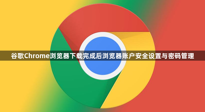 谷歌Chrome浏览器下载完成后浏览器账户安全设置与密码管理1
