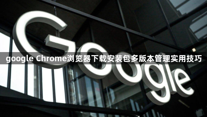 google Chrome浏览器下载安装包多版本管理实用技巧1