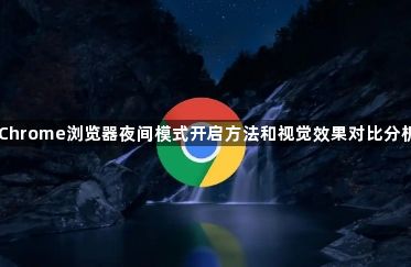 Chrome浏览器夜间模式开启方法和视觉效果对比分析1