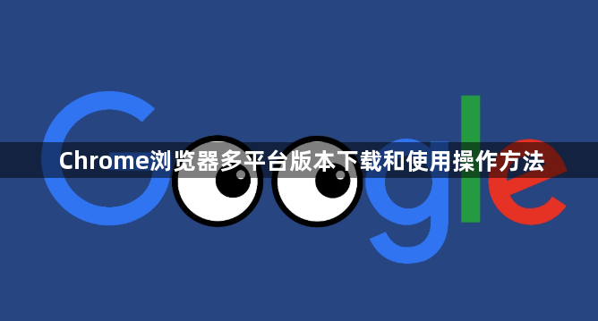Chrome浏览器多平台版本下载和使用操作方法1