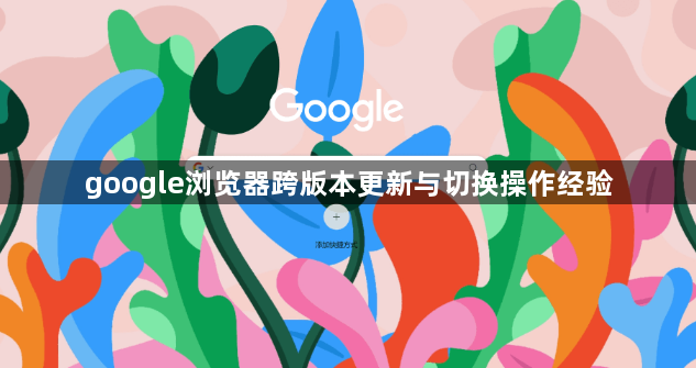 google浏览器跨版本更新与切换操作经验1