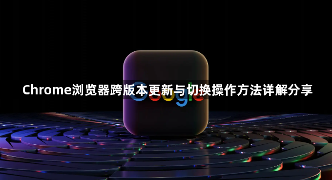 Chrome浏览器跨版本更新与切换操作方法详解分享1