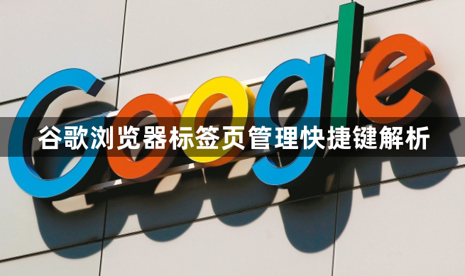 谷歌浏览器标签页管理快捷键解析1