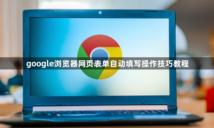 google浏览器网页表单自动填写操作技巧教程1