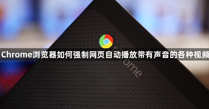 Chrome浏览器如何强制网页自动播放带有声音的各种视频1