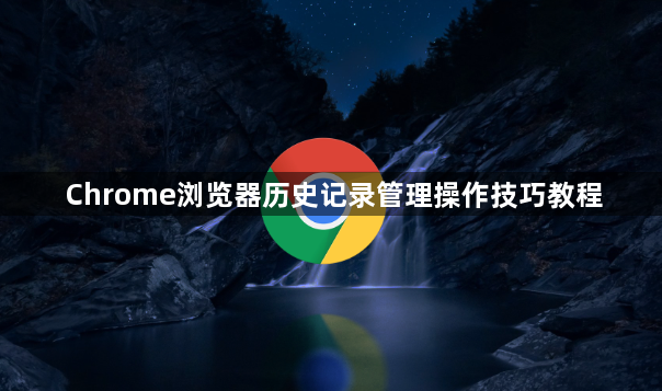 Chrome浏览器历史记录管理操作技巧教程1