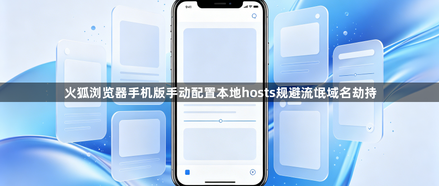 火狐浏览器手机版手动配置本地hosts规避流氓域名劫持1