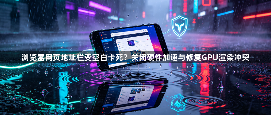 浏览器网页地址栏变空白卡死？关闭硬件加速与修复GPU渲染冲突1