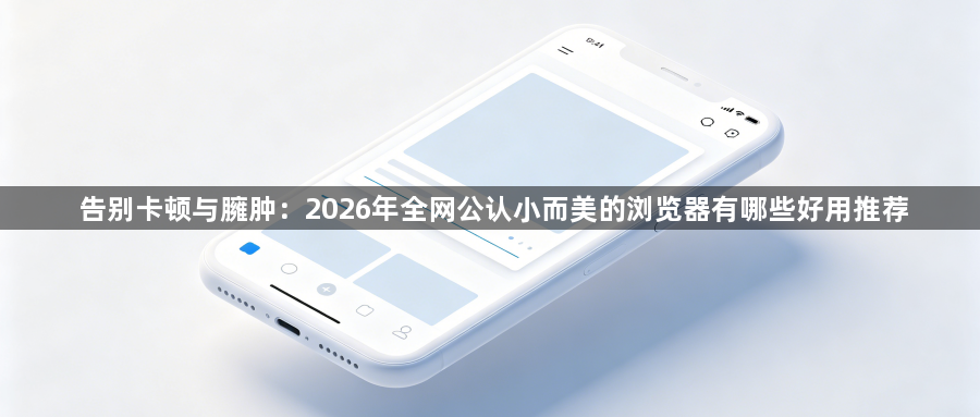 告别卡顿与臃肿：2026年全网公认小而美的浏览器有哪些好用推荐1