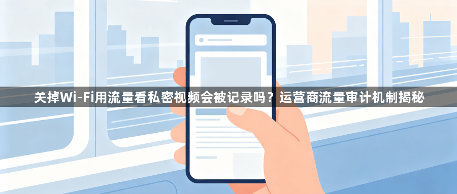 关掉Wi-Fi用流量看私密视频会被记录吗?运营商流量审计机制揭秘1