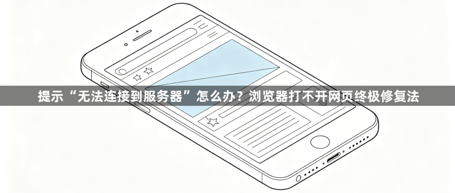 提示“无法连接到服务器”怎么办?浏览器打不开网页终极修复法1