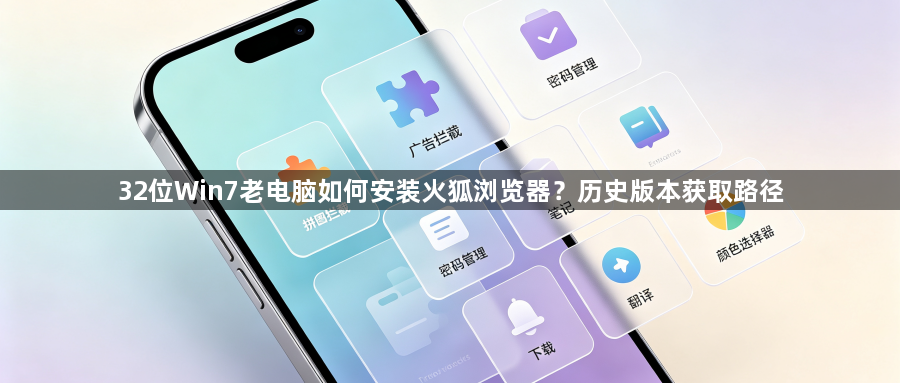 32位Win7老电脑如何安装火狐浏览器？历史版本获取路径1