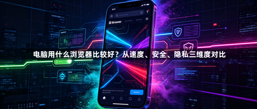 电脑用什么浏览器比较好?从速度、安全、隐私三维度对比1