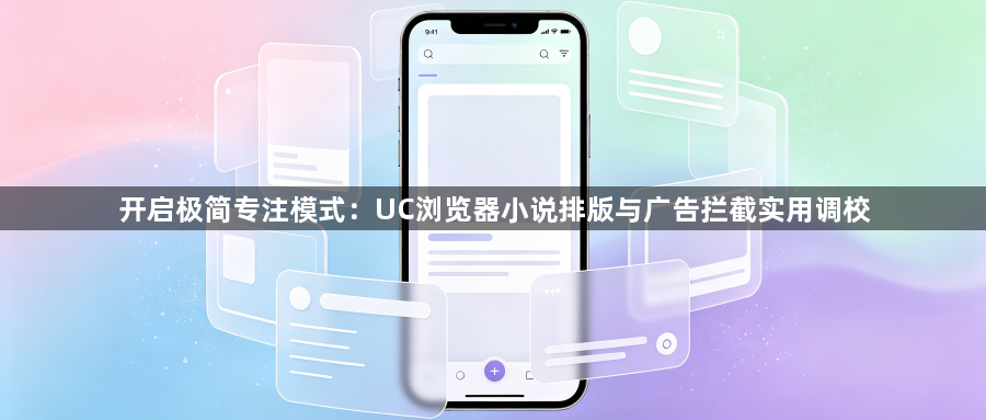 开启极简专注模式:UC浏览器小说排版与广告拦截实用调校1