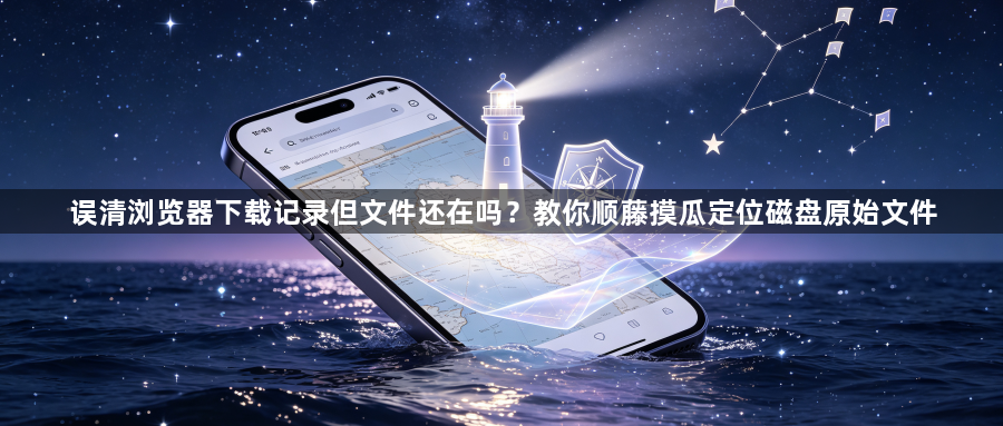 误清浏览器下载记录但文件还在吗?教你顺藤摸瓜定位磁盘原始文件1
