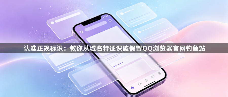 认准正规标识：教你从域名特征识破假冒QQ浏览器官网钓鱼站1