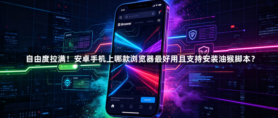 自由度拉满！安卓手机上哪款浏览器最好用且支持安装油猴脚本？1