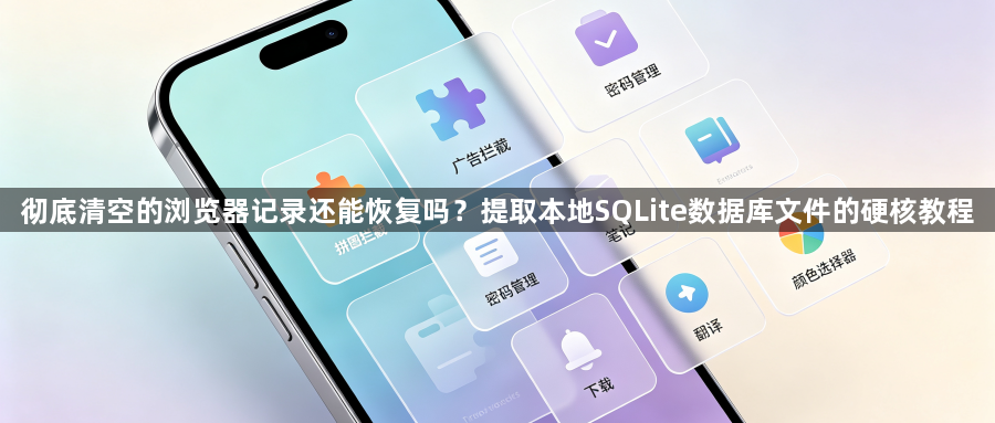 彻底清空的浏览器记录还能恢复吗？提取本地SQLite数据库文件的硬核教程1