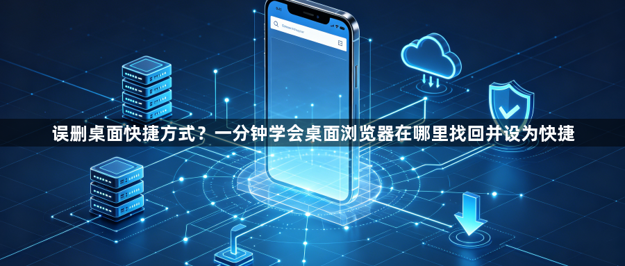 误删桌面快捷方式？一分钟学会桌面浏览器在哪里找回并设为快捷1