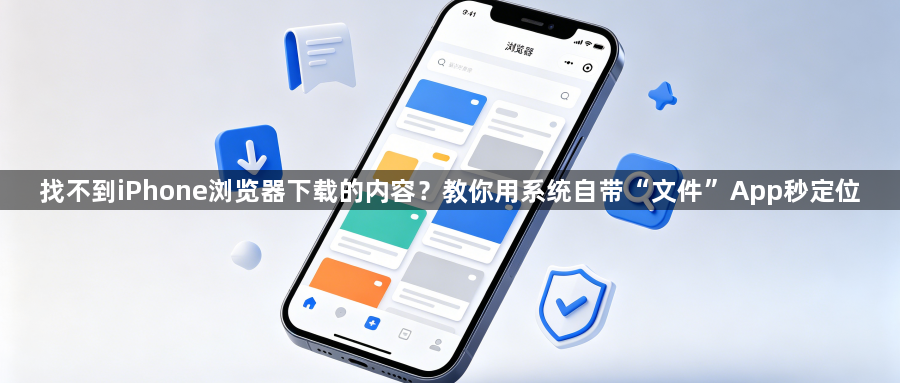 找不到iPhone浏览器下载的内容?教你用系统自带“文件”App秒定位1