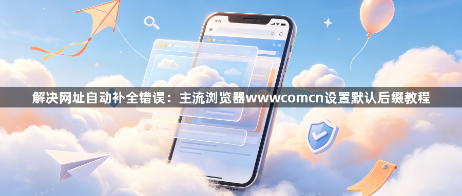 解决网址自动补全错误:主流浏览器wwwcomcn设置默认后缀教程1